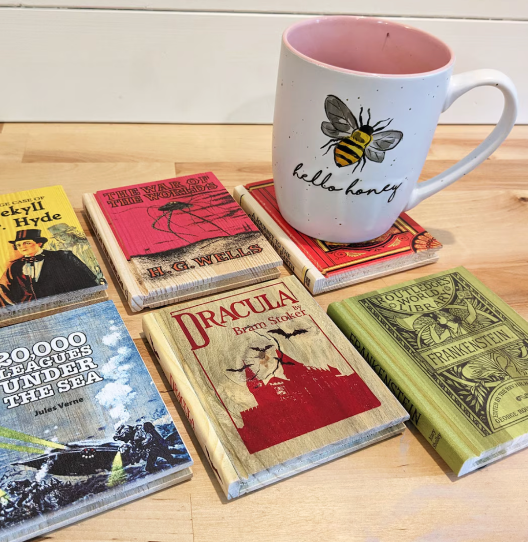 Bookrest Coasters (Pre-Orders Only)